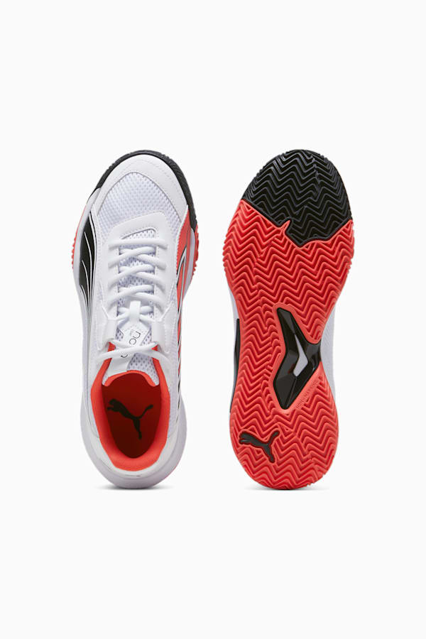 NOVA Court Padel Shoes, PUMA White-PUMA Black-Active Red, extralarge