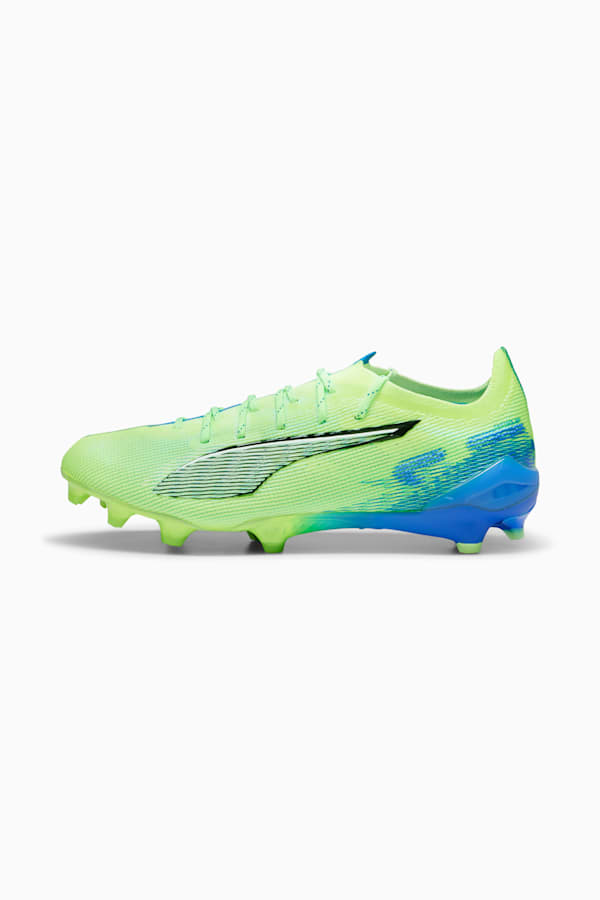 ULTRA 5 ULTIMATE FG Football Boots, Fizzy Apple-PUMA White-Bluemazing, extralarge
