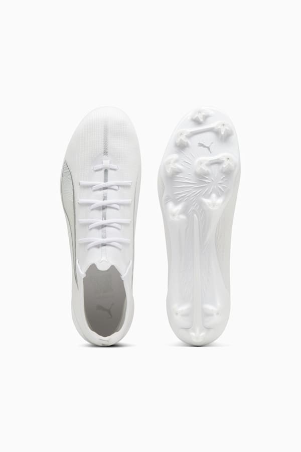 ULTRA 5 ULTIMATE FG Football Boots Unisex, PUMA White-PUMA White, extralarge