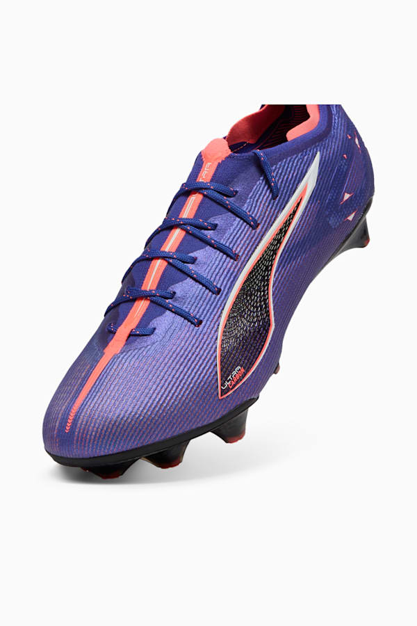 ULTRA 5 CARBON FG Football Boots Unisex, Lapis Lazuli-PUMA White-Sunset Glow, extralarge
