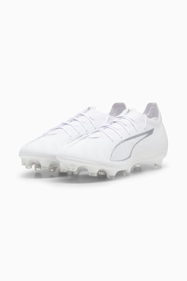 ULTRA 5 PRO FG/AG Football Boots Unisex, PUMA White-PUMA White, extralarge