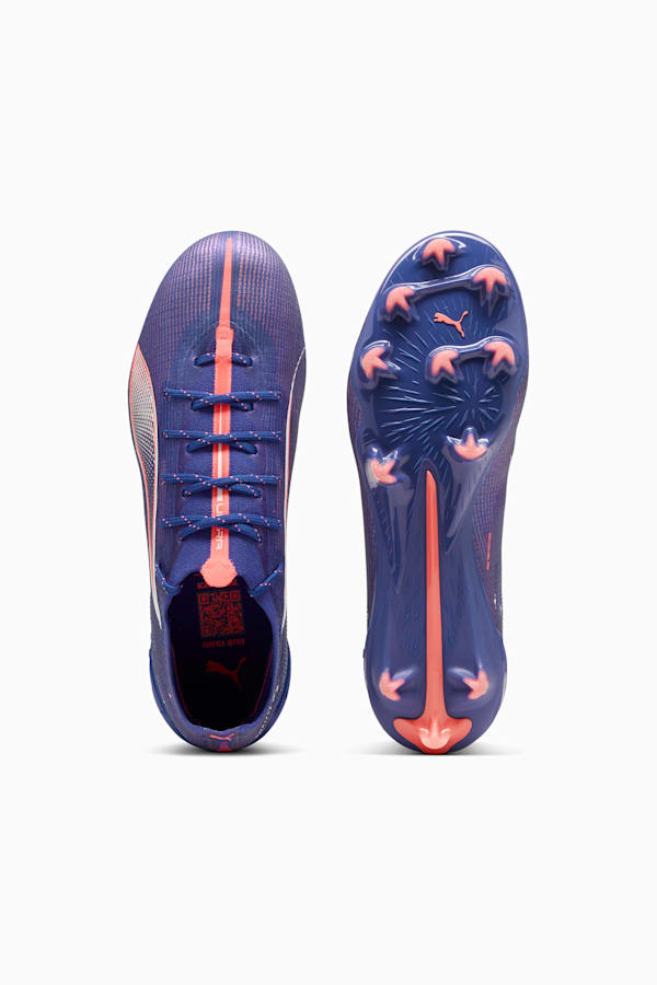 ULTRA 5 ULTIMATE FG Football Boots Women, Lapis Lazuli-PUMA White-Sunset Glow, extralarge