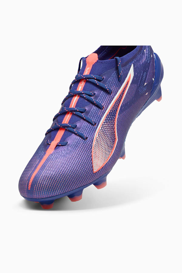 ULTRA 5 ULTIMATE FG Football Boots Women, Lapis Lazuli-PUMA White-Sunset Glow, extralarge