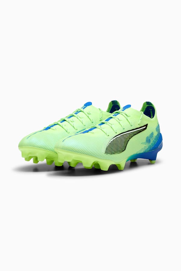 ULTRA 5 ULTIMATE FG Football Boots Women, Fizzy Apple-PUMA White-Bluemazing, extralarge