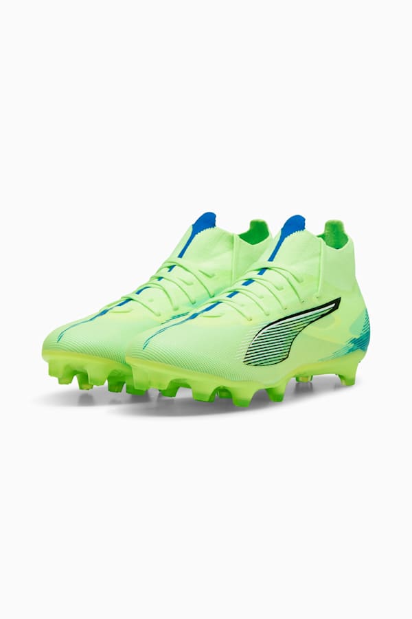 ULTRA 5 MATCH+ FG/AG Football Boots Women, Fizzy Apple-PUMA White-Bluemazing, extralarge