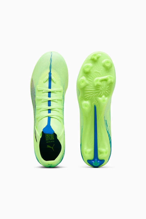 ULTRA 5 MATCH+ FG/AG Football Boots Women, Fizzy Apple-PUMA White-Bluemazing, extralarge
