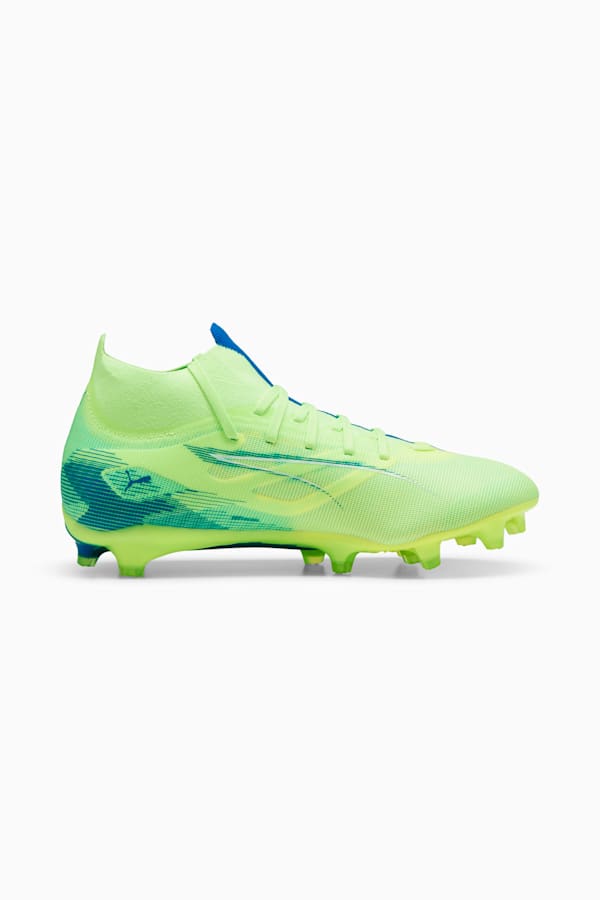 ULTRA 5 MATCH+ FG/AG Football Boots Women, Fizzy Apple-PUMA White-Bluemazing, extralarge