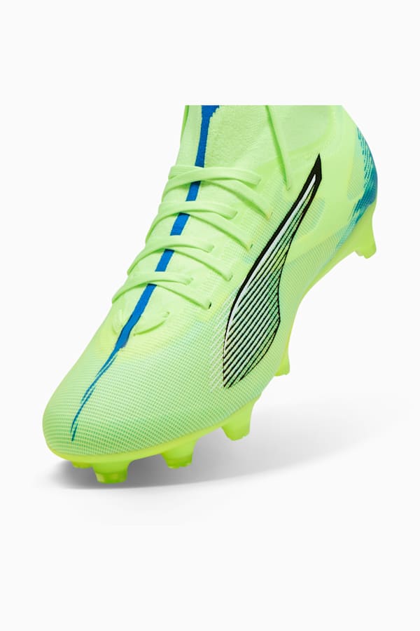 ULTRA 5 MATCH+ FG/AG Football Boots Women, Fizzy Apple-PUMA White-Bluemazing, extralarge