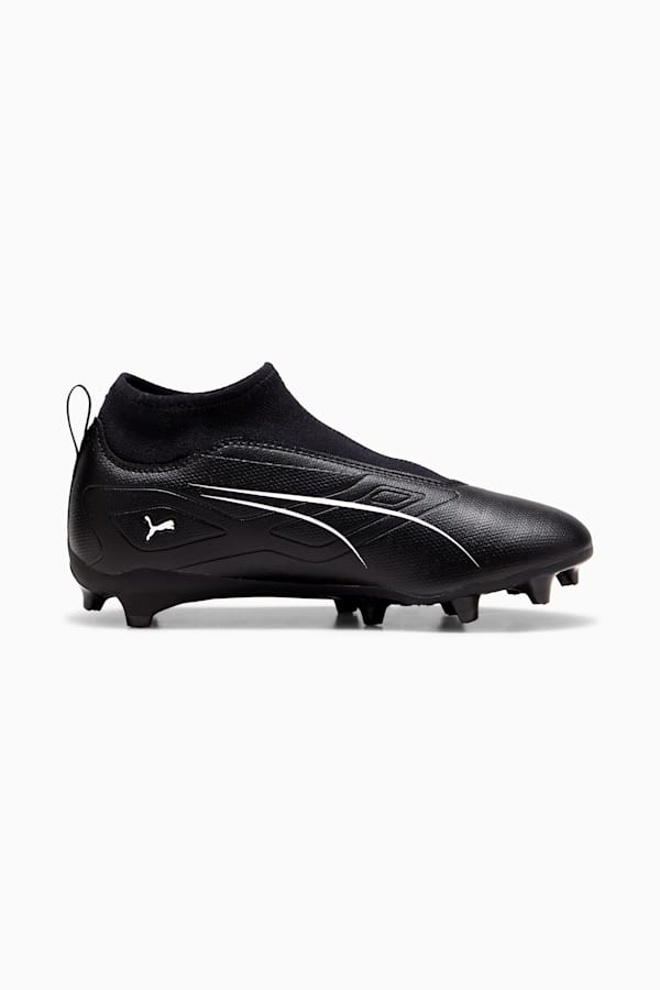 ULTRA 5 MATCH+ Laceless FG/AG Football Boots Youth, PUMA Black-PUMA White, extralarge