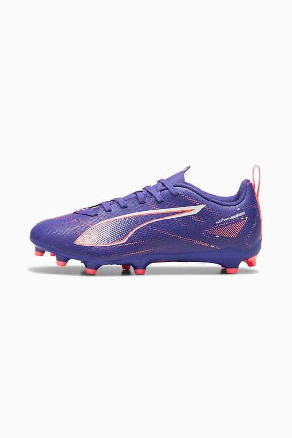 ULTRA 5 PLAY FG/AG Football Boots Youth, Lapis Lazuli-PUMA White-Sunset Glow, extralarge