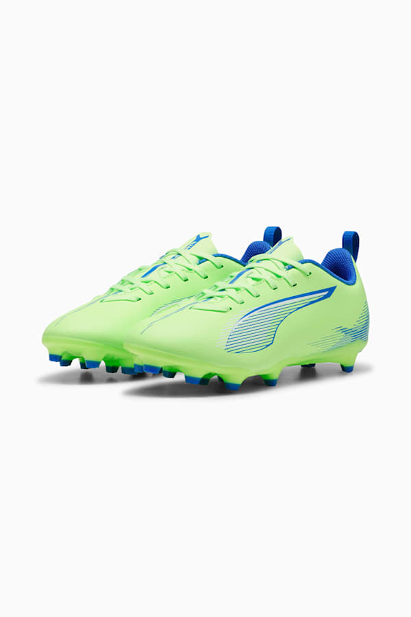 ULTRA 5 PLAY FG/AG Football Boots Youth, Fizzy Apple-PUMA White-Bluemazing, extralarge
