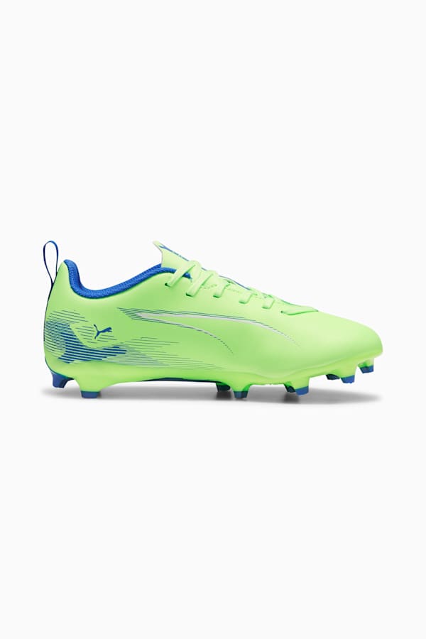 ULTRA 5 PLAY FG/AG Football Boots Youth, Fizzy Apple-PUMA White-Bluemazing, extralarge