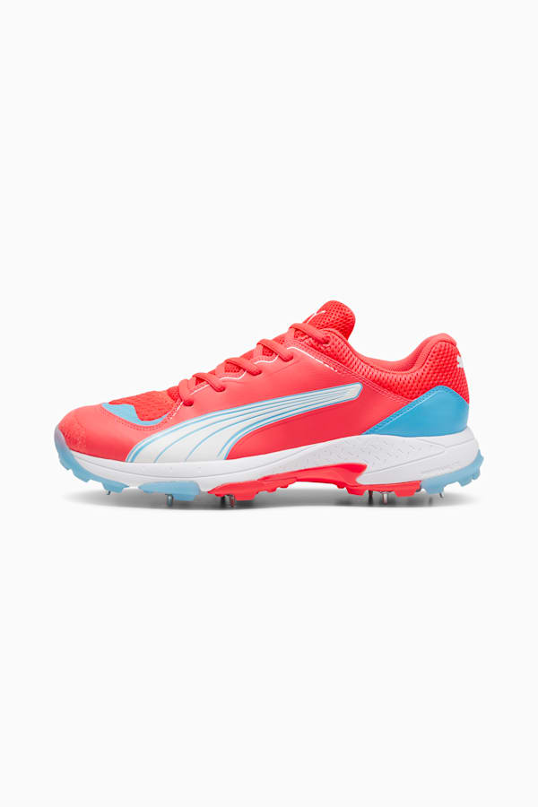 PUMA Spike 24.1 Cricket Shoe, Fire Orchid-PUMA White-Luminous Blue, extralarge-GBR