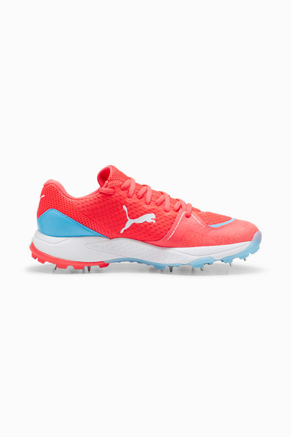 PUMA Spike 24.1 Cricket Shoe, Fire Orchid-PUMA White-Luminous Blue, extralarge-GBR