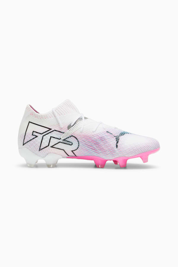 FUTURE 7 ULTIMATE FG/AG Women's Football Boots, PUMA White-PUMA Black-Poison Pink, extralarge