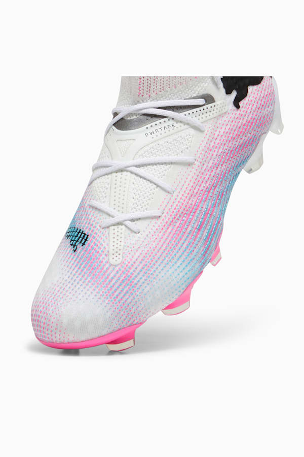 FUTURE 7 ULTIMATE FG/AG Women's Football Boots, PUMA White-PUMA Black-Poison Pink, extralarge