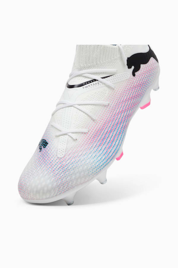 FUTURE 7 PRO MxSG Football Boots, PUMA White-PUMA Black-Poison Pink, extralarge-GBR