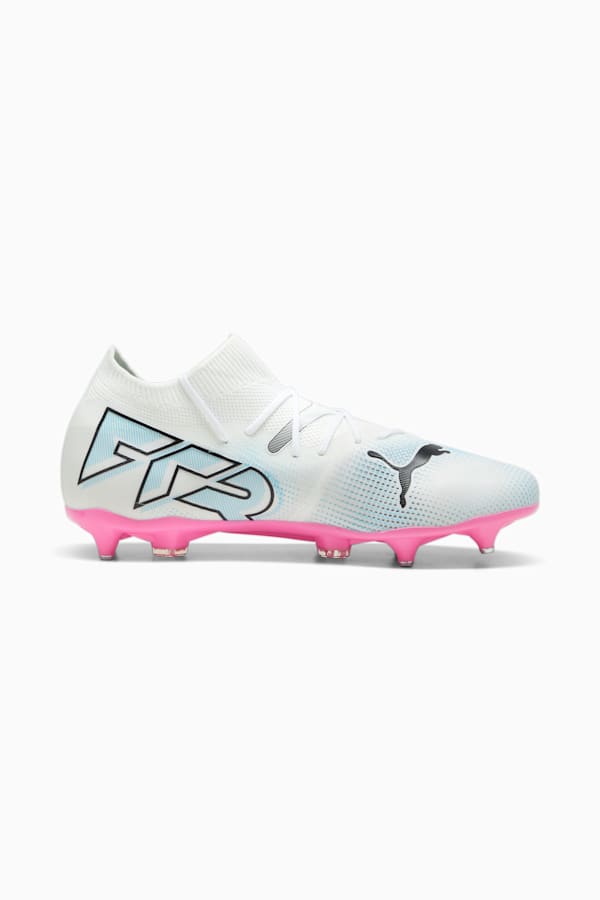 FUTURE 7 MATCH MxSG Football Boots, PUMA White-PUMA Black-Poison Pink, extralarge