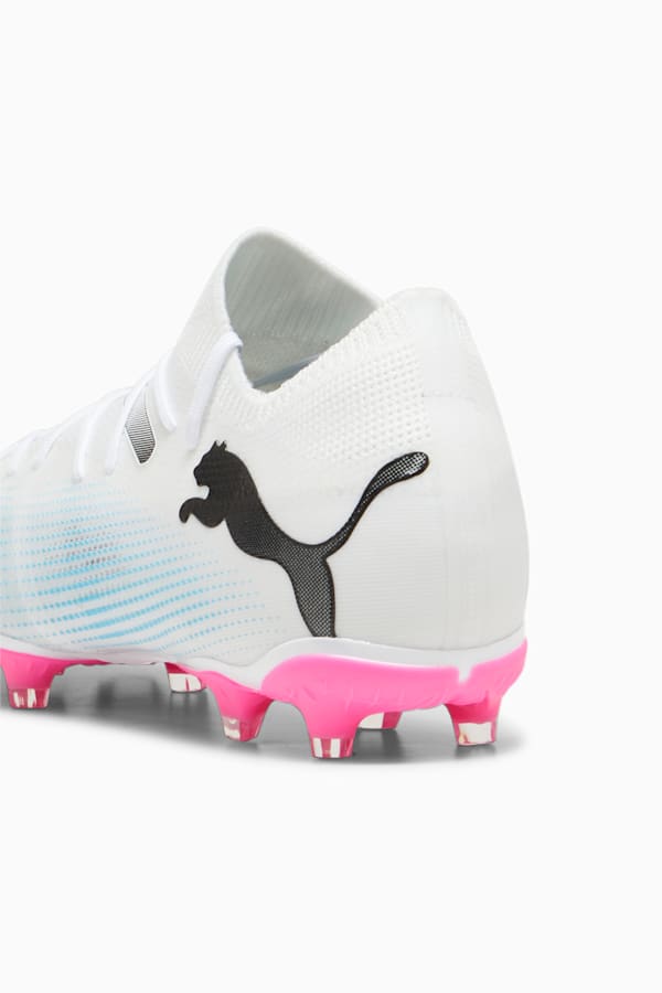 FUTURE 7 MATCH FG/AG Football Boots, PUMA White-PUMA Black-Poison Pink, extralarge