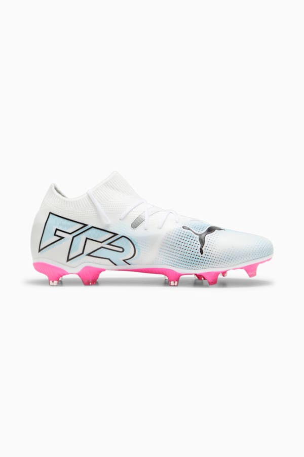 FUTURE 7 MATCH FG/AG Football Boots, PUMA White-PUMA Black-Poison Pink, extralarge