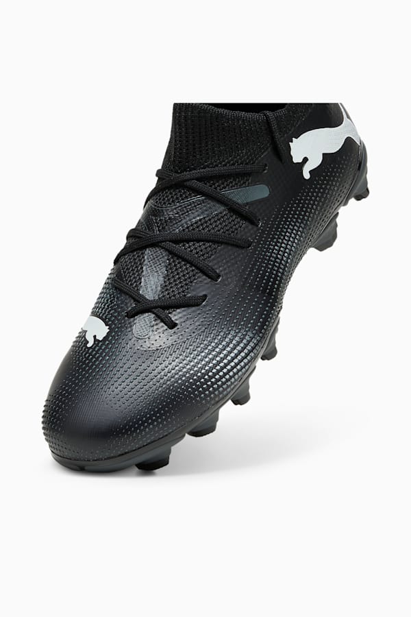 FUTURE 7 MATCH FG/AG Youth Football Boots, PUMA Black-PUMA White, extralarge