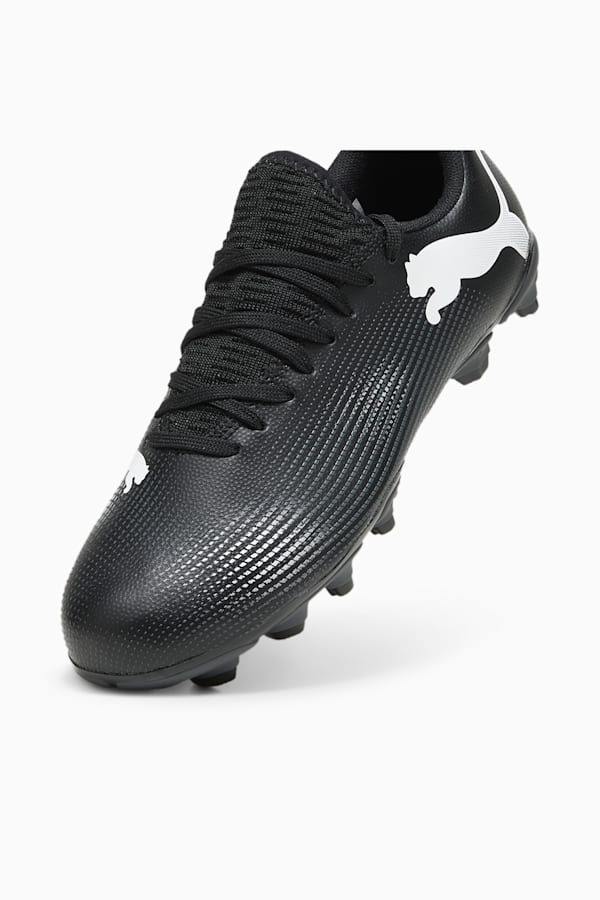 FUTURE 7 PLAY FG/AG Youth Football Boots, PUMA Black-PUMA White, extralarge