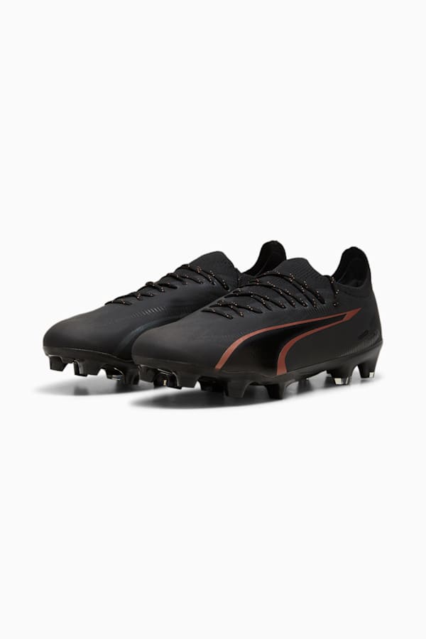 ULTRA ULTIMATE FG/AG Football Boots, PUMA Black-Copper Rose, extralarge