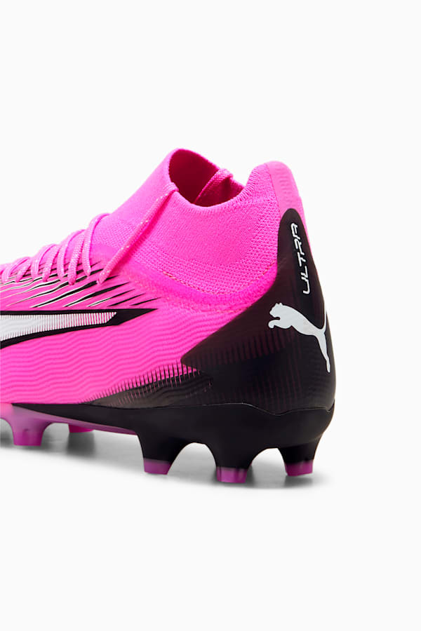 ULTRA PRO FG/AG Football Boots, Poison Pink-PUMA White-PUMA Black, extralarge