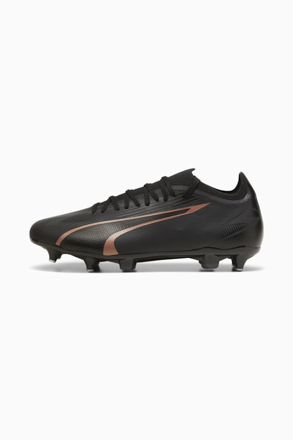 ULTRA MATCH MxSG Football Boots, PUMA Black-Copper Rose, extralarge