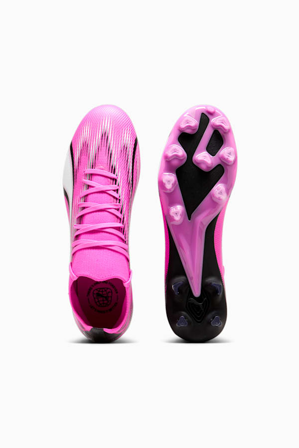 ULTRA MATCH FG/AG Football Boots, Poison Pink-PUMA White-PUMA Black, extralarge