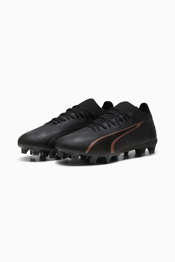 ULTRA MATCH FG/AG Football Boots, PUMA Black-Copper Rose, extralarge