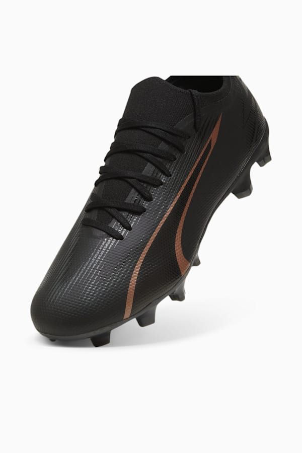 ULTRA MATCH FG/AG Football Boots, PUMA Black-Copper Rose, extralarge