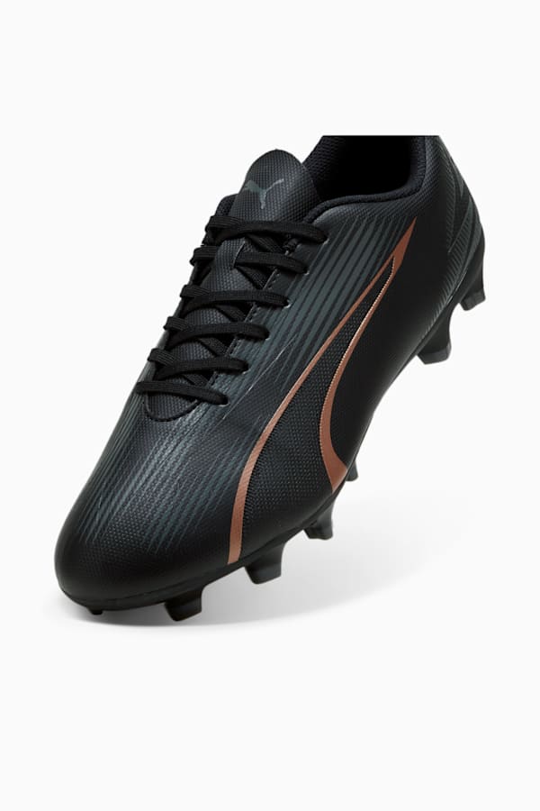 ULTRA PLAY FG/AG Football Boots, PUMA Black-Copper Rose, extralarge