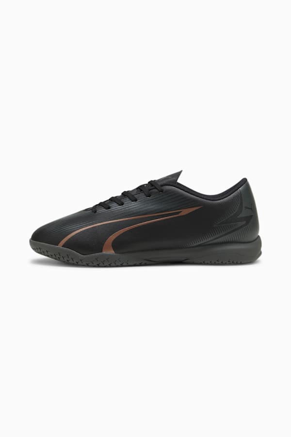 ULTRA PLAY IT Football Boots, PUMA Black-Copper Rose, extralarge