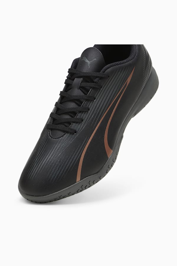 ULTRA PLAY IT Football Boots, PUMA Black-Copper Rose, extralarge