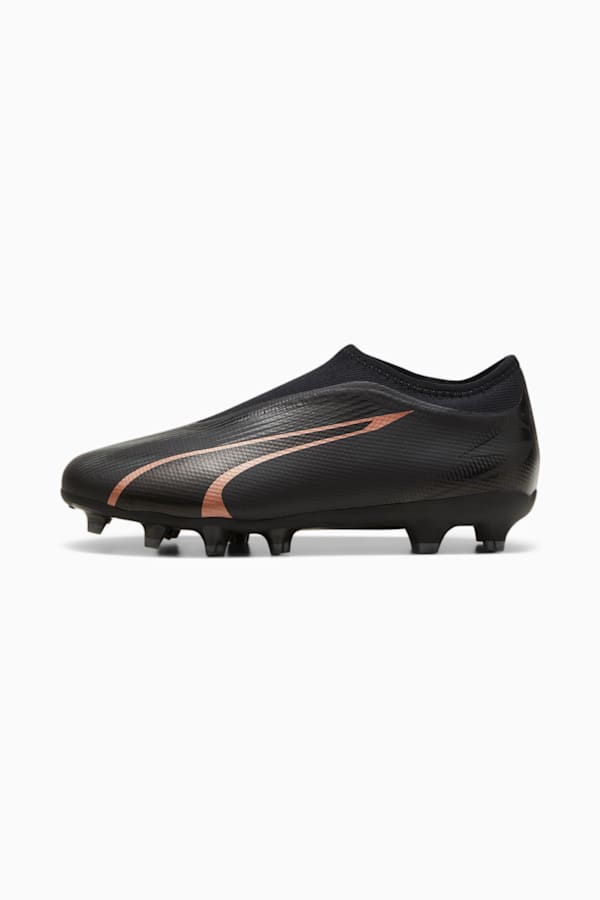 ULTRA MATCH FG/AG Laceless Youth Football Boots, PUMA Black-Copper Rose, extralarge-GBR