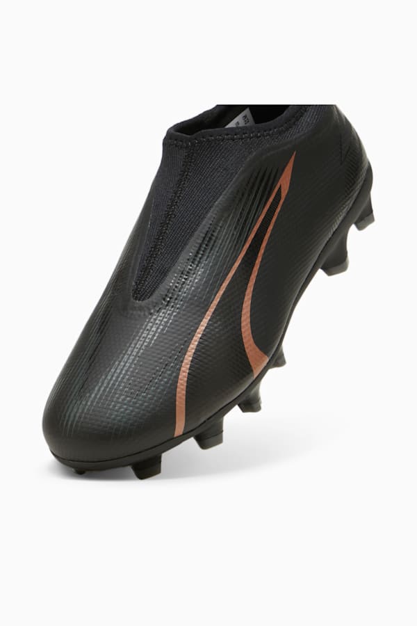 ULTRA MATCH FG/AG Laceless Youth Football Boots, PUMA Black-Copper Rose, extralarge-GBR