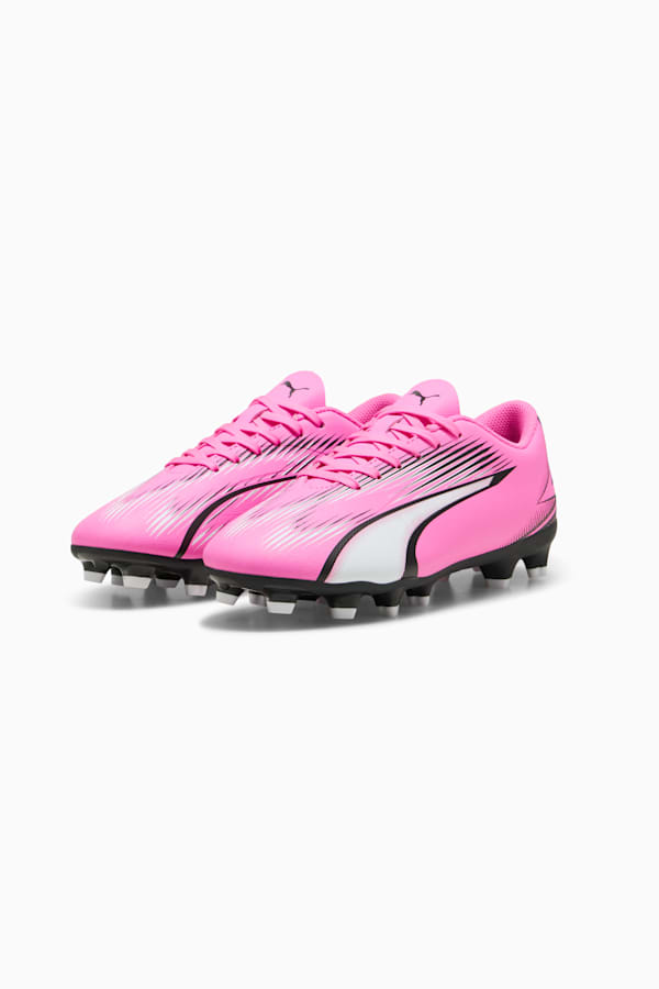 ULTRA PLAY FG/AG Youth Football Boots, Poison Pink-PUMA White-PUMA Black, extralarge