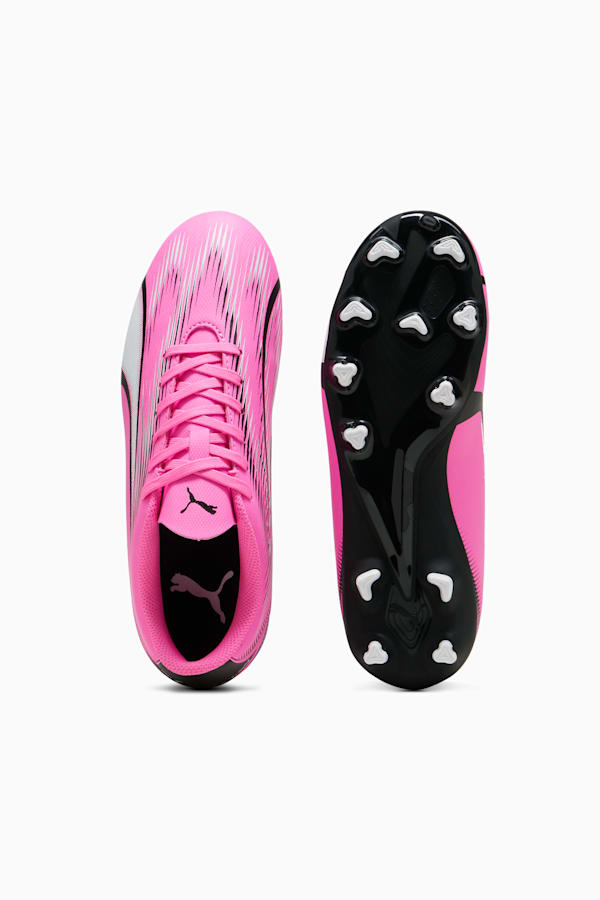 ULTRA PLAY FG/AG Youth Football Boots, Poison Pink-PUMA White-PUMA Black, extralarge