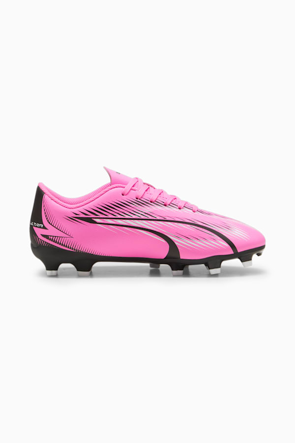 ULTRA PLAY FG/AG Youth Football Boots, Poison Pink-PUMA White-PUMA Black, extralarge