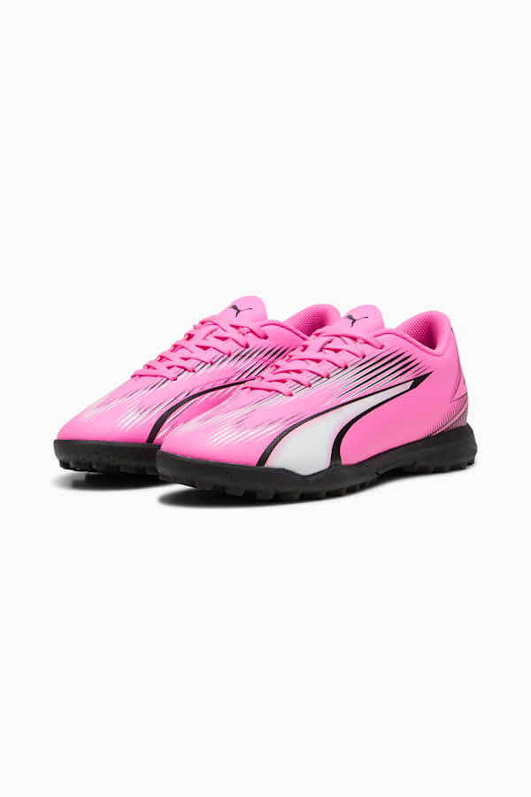 ULTRA PLAY TT Youth Football Boots, Poison Pink-PUMA White-PUMA Black, extralarge