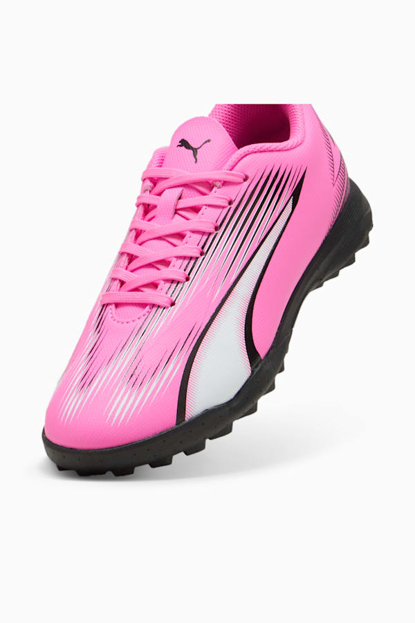 ULTRA PLAY TT Youth Football Boots, Poison Pink-PUMA White-PUMA Black, extralarge
