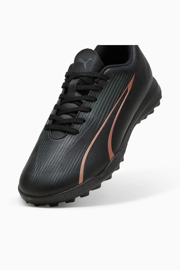 ULTRA PLAY TT Youth Football Boots, PUMA Black-Copper Rose, extralarge