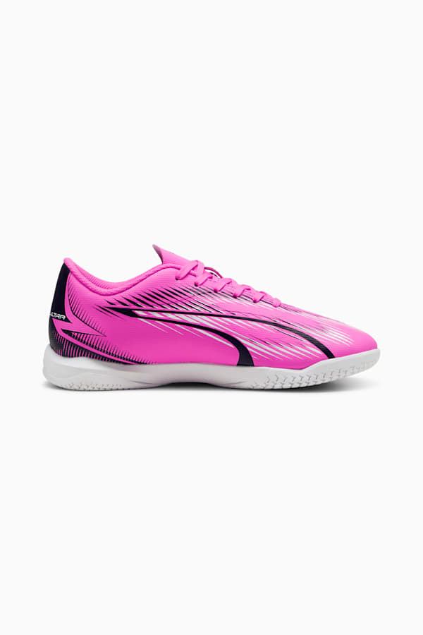 ULTRA PLAY IT Youth Football Boots, Poison Pink-PUMA White-PUMA Black, extralarge