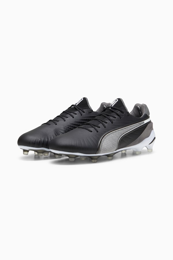 KING ULTIMATE FG/AG Football Boots, PUMA Black-PUMA White-Cool Dark Gray, extralarge