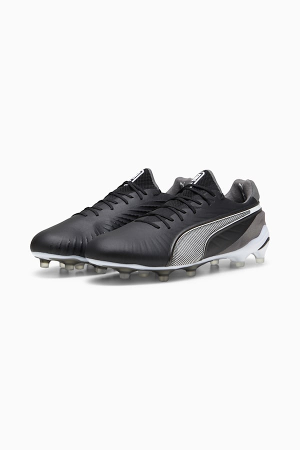 KING ULTIMATE FG/AG Football Boots Unisex, PUMA Black-PUMA White-Cool Dark Gray, extralarge