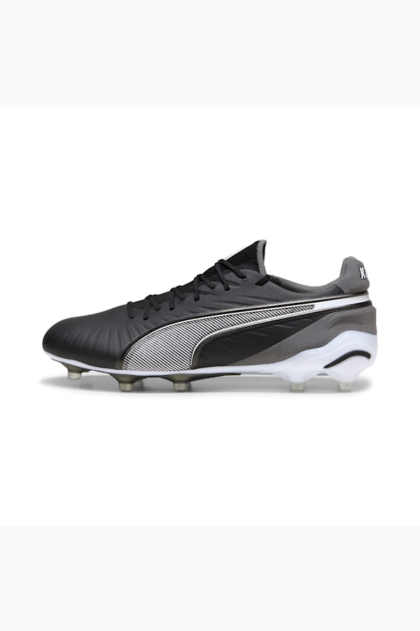 KING ULTIMATE FG/AG Football Boots, PUMA Black-PUMA White-Cool Dark Gray, extralarge