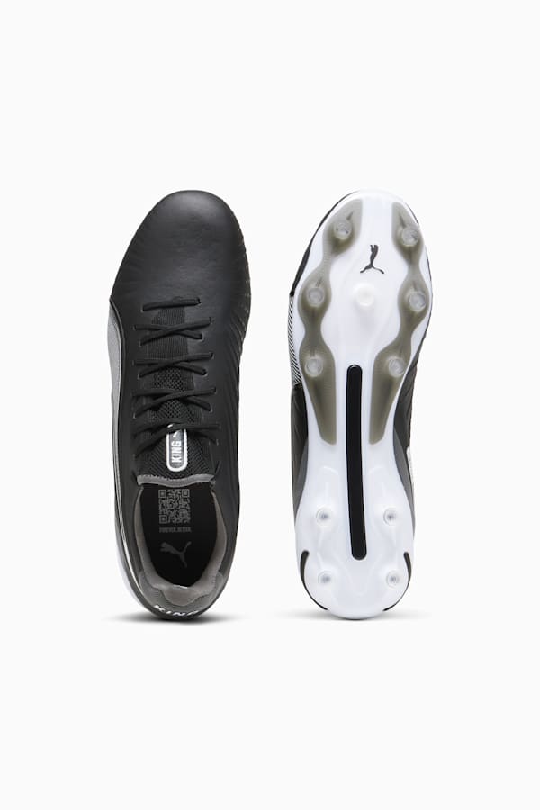 KING ULTIMATE FG/AG Football Boots Unisex, PUMA Black-PUMA White-Cool Dark Gray, extralarge