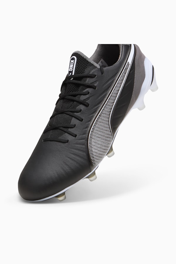 KING ULTIMATE FG/AG Football Boots, PUMA Black-PUMA White-Cool Dark Gray, extralarge