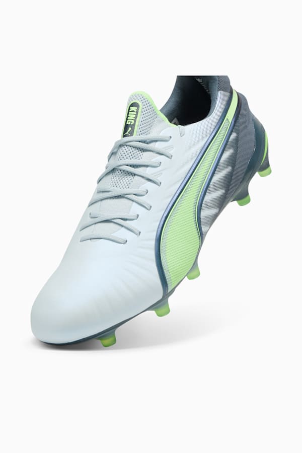 KING ULTIMATE FG/AG Football Boots Unisex, Frosted Dew-Fizzy Apple-Gray Skies, extralarge